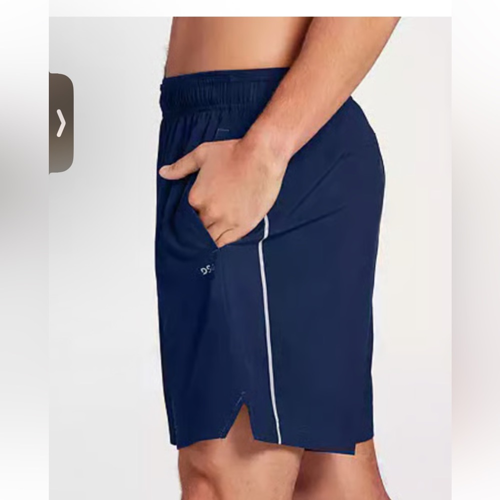 DSG Men’s Small 7” Stride Run Navy Shorts Lined Athletic Gym Casual Pockets New